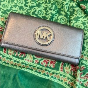Michael Kors silver wallet